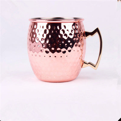 Copper Plated Black Rose Mugs