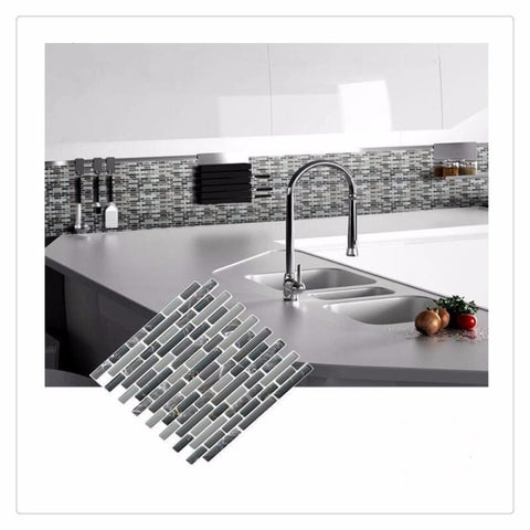 Adhesive Mosaic Tile Wall