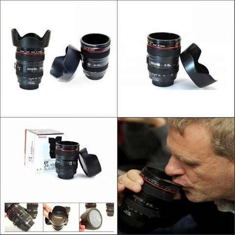 Camera Lens Mugs Plastic Coffee