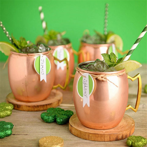 Copper Plated Black Rose Mugs