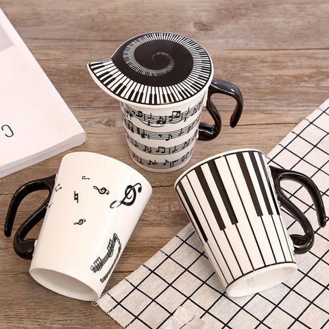Piano Musical Note Porcelain Mug