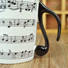 Piano Musical Note Porcelain Mug