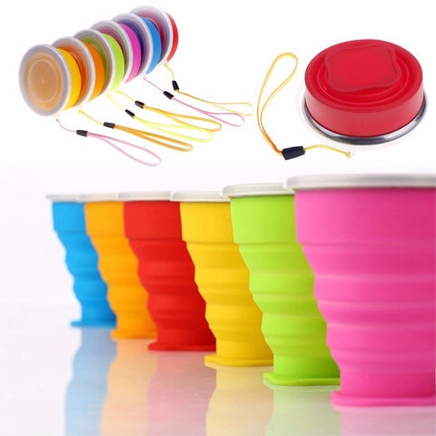 Travel Silicone Retractable Folding Cup